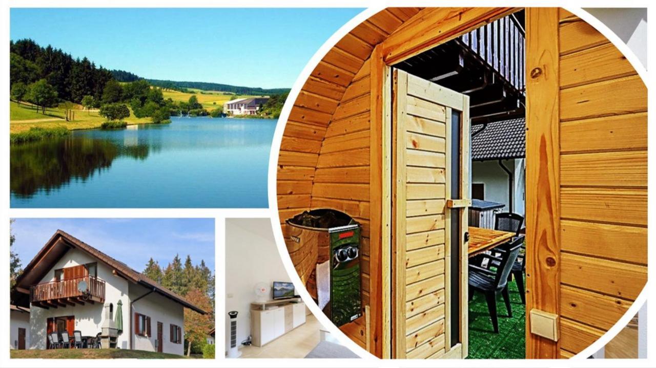 Seepark Kirchheim Ferienhaus Bei Vera Mit Sauna Kirchheim (Hessen) Exterior foto